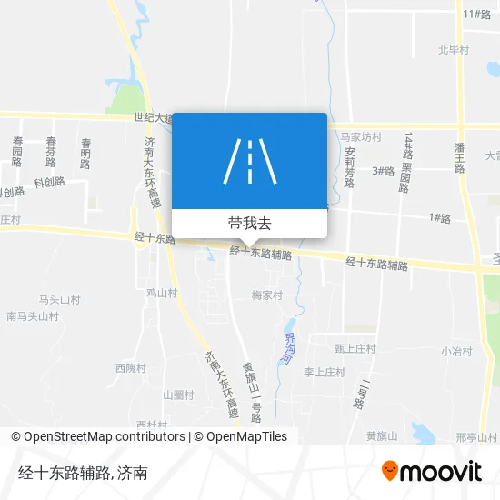 经十东路辅路地图