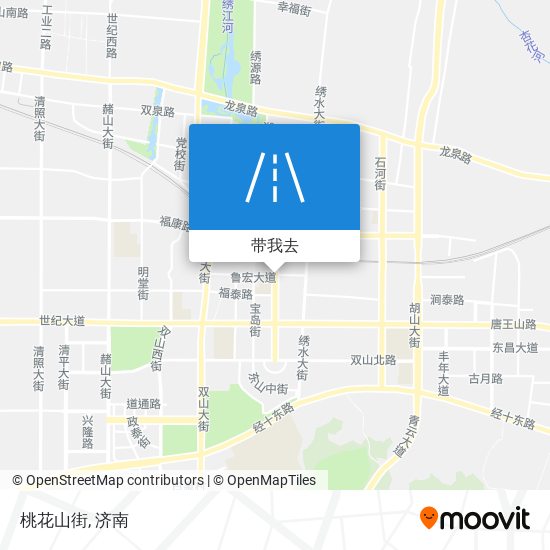 桃花山街地图