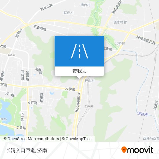 长清入口匝道地图
