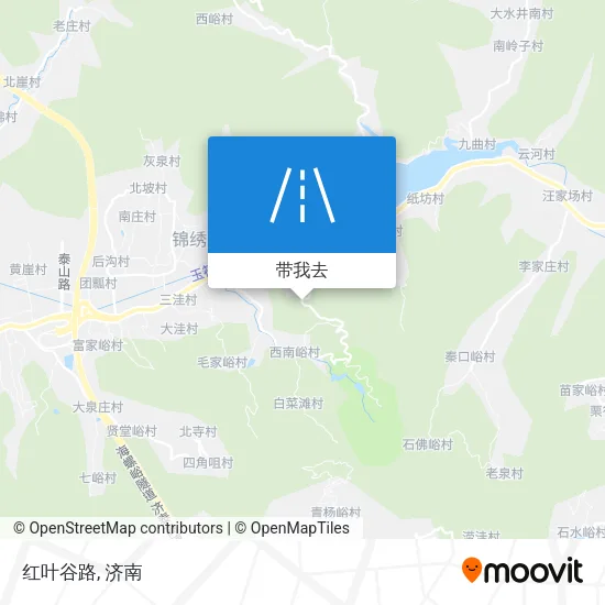 红叶谷路地图