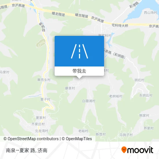 南泉—夏家 路地图
