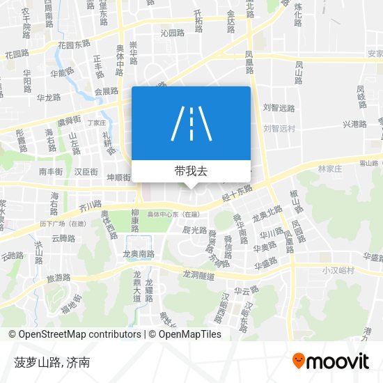 菠萝山路地图