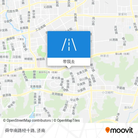 舜华南路经十路地图