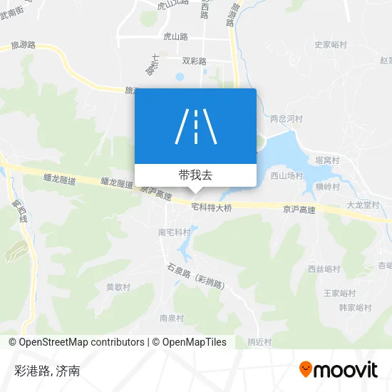 彩港路地图