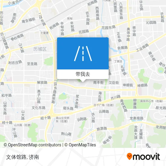 文体馆路地图
