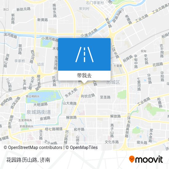 花园路历山路地图