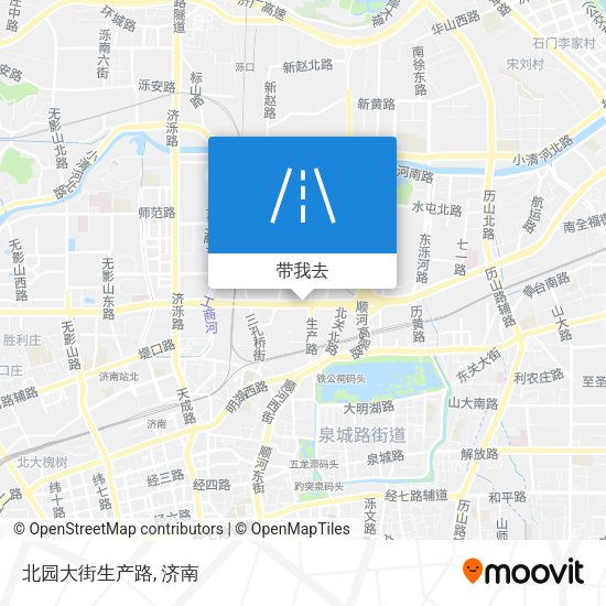 北园大街生产路地图