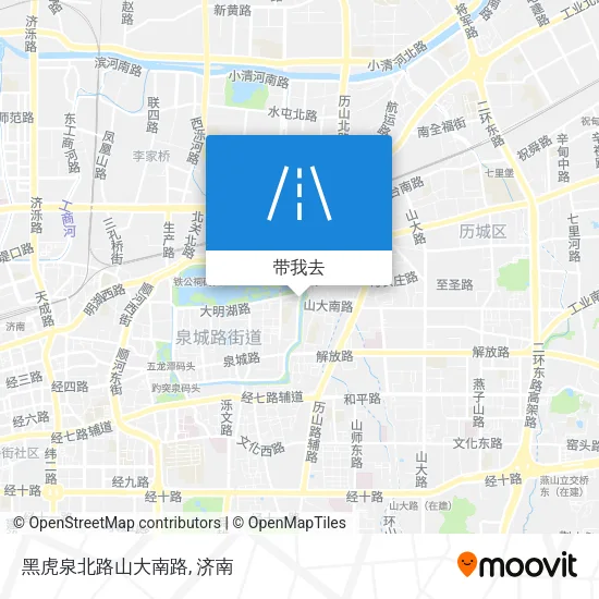 黑虎泉北路山大南路地图