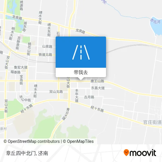 章丘四中北门地图