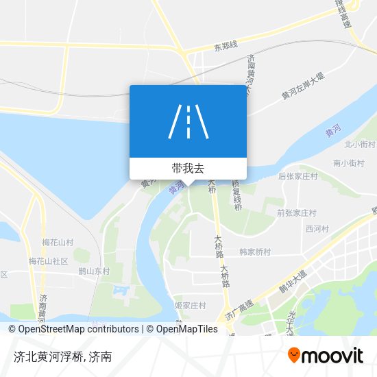 济北黄河浮桥地图