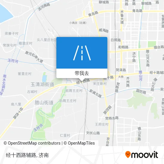 经十西路辅路地图