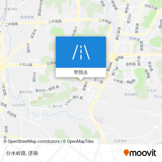 分水岭路地图