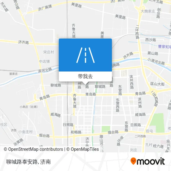 聊城路泰安路地图