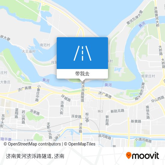 济南黄河济泺路隧道地图