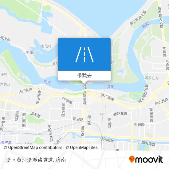 济南黄河济泺路隧道地图