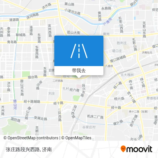 张庄路段兴西路地图