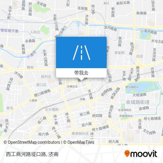 西工商河路堤口路地图