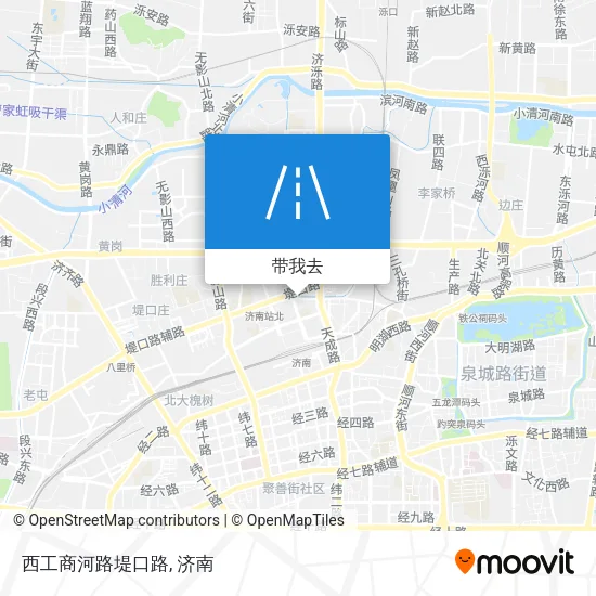 西工商河路堤口路地图