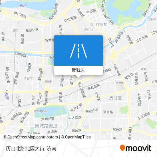 历山北路北园大街地图