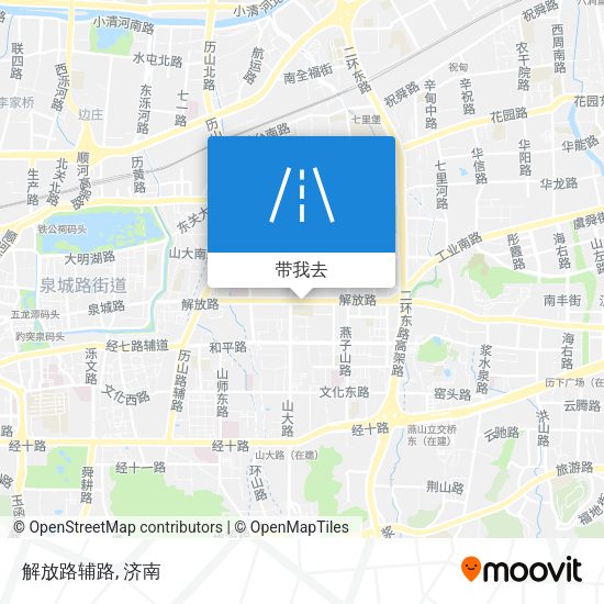 解放路辅路地图