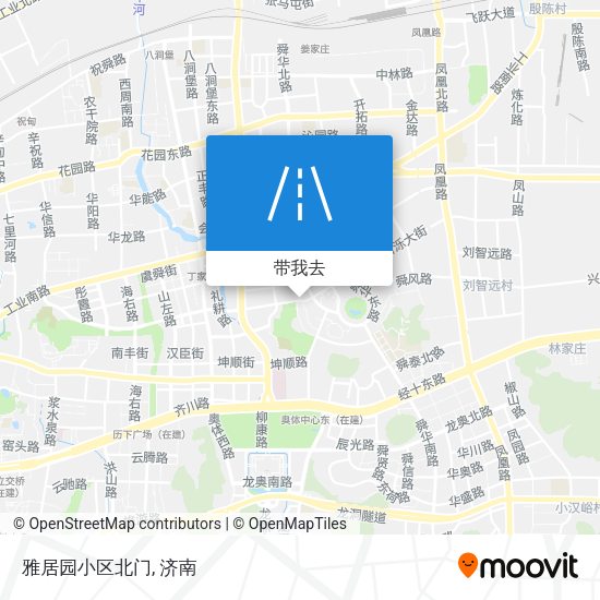 雅居园小区北门地图