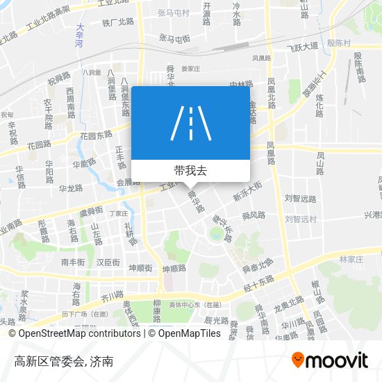 高新区管委会地图