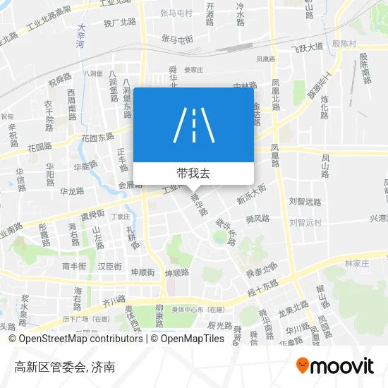 高新区管委会地图