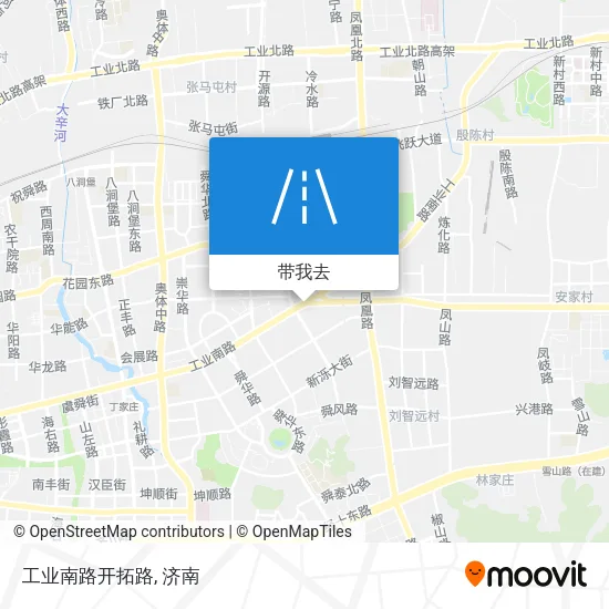 工业南路开拓路地图