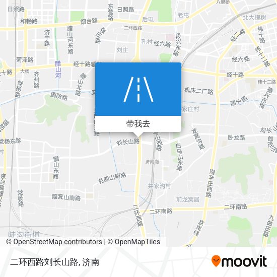 二环西路刘长山路地图