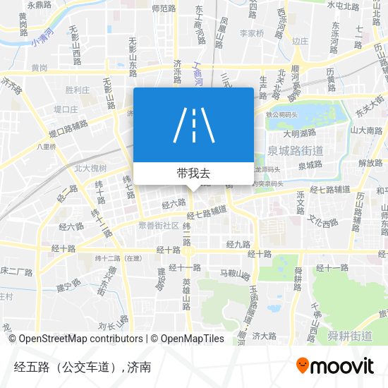 经五路（公交车道）地图