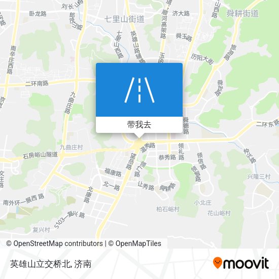英雄山立交桥北地图