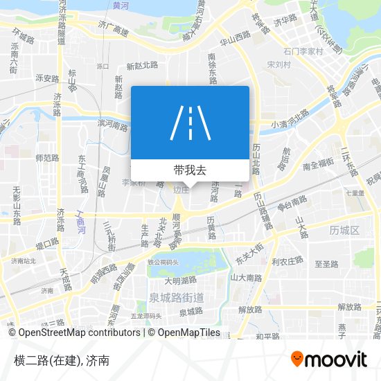 横二路(在建)地图