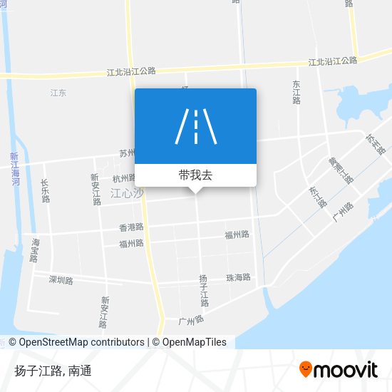 扬子江路地图