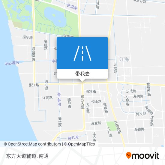 东方大道辅道地图