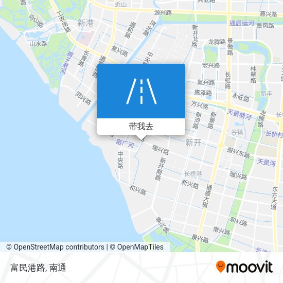 富民港路地图