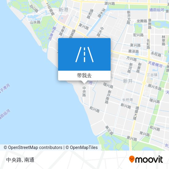 中央路地图