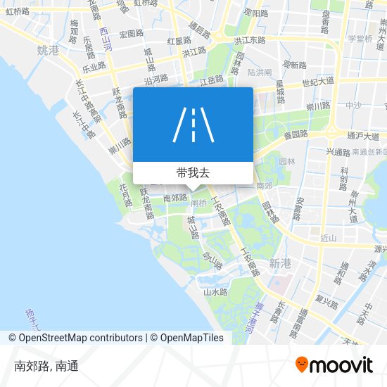 南郊路地图