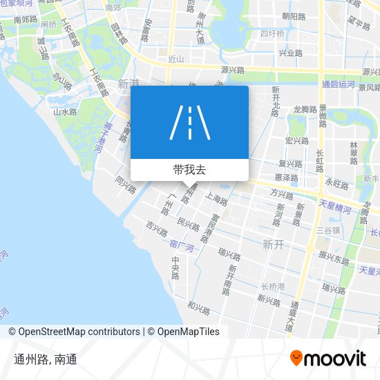 通州路地图
