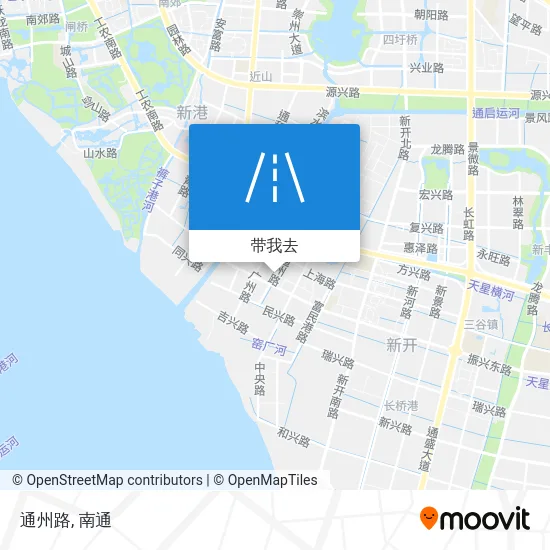 通州路地图