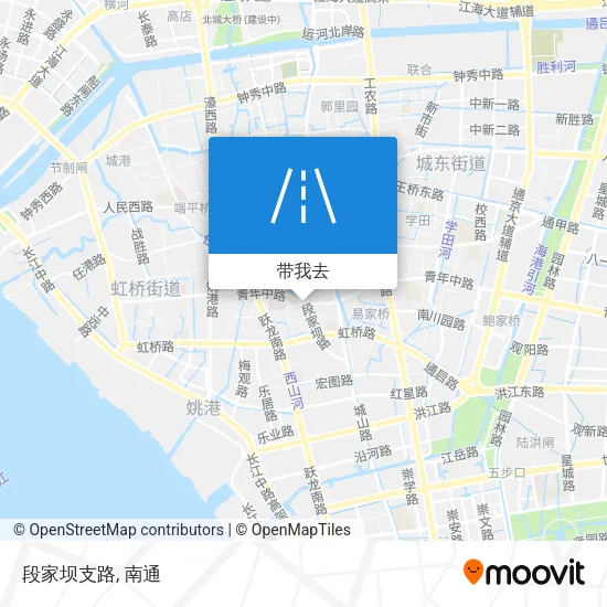 段家坝支路地图