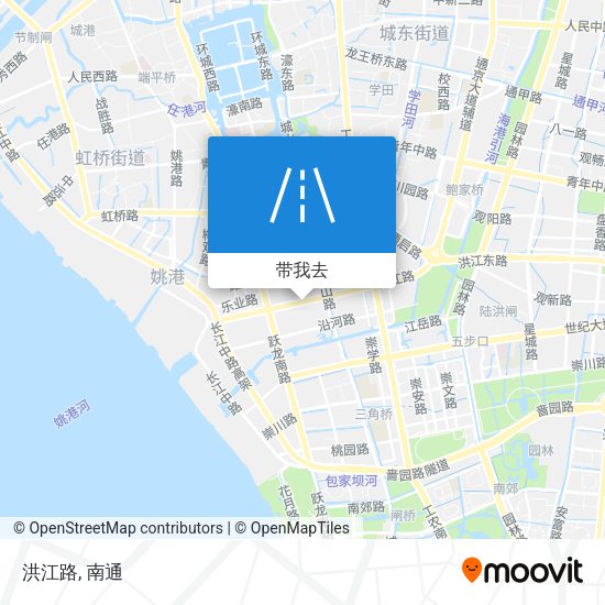 洪江路地图