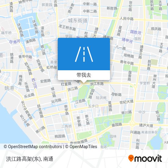 洪江路高架(东)地图