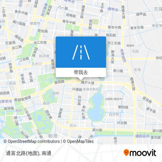通富北路(地面)地图