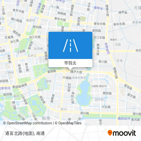 通富北路(地面)地图