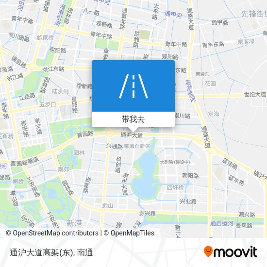 通沪大道高架(东)地图