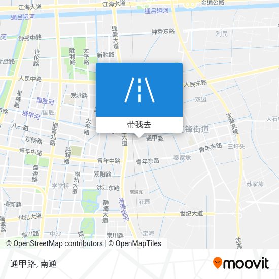 通甲路地图