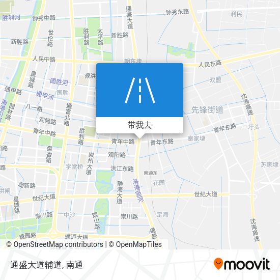 通盛大道辅道地图