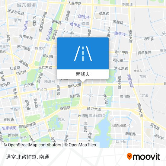 通富北路辅道地图