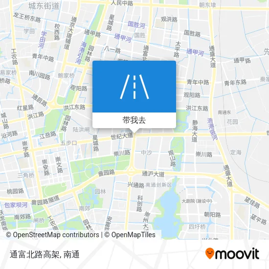 通富北路高架地图