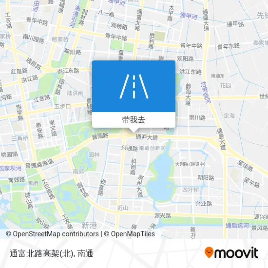 通富北路高架地图
